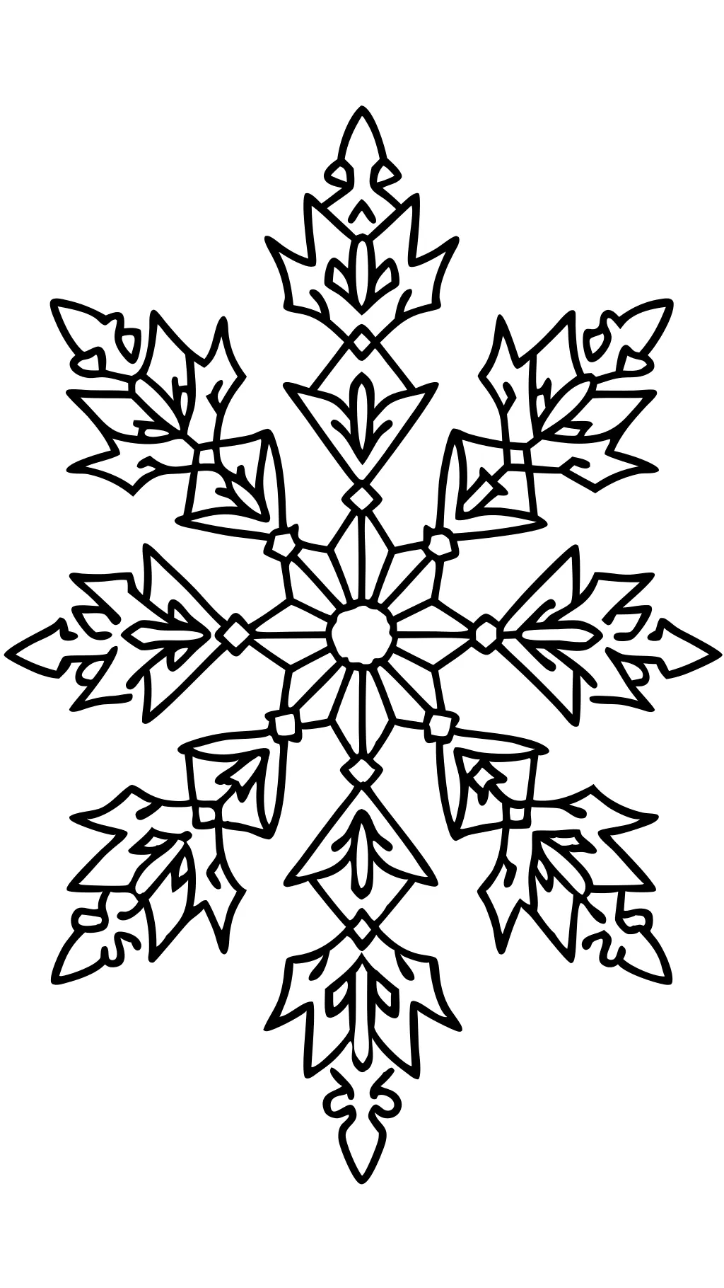 coloring pages snowflakes